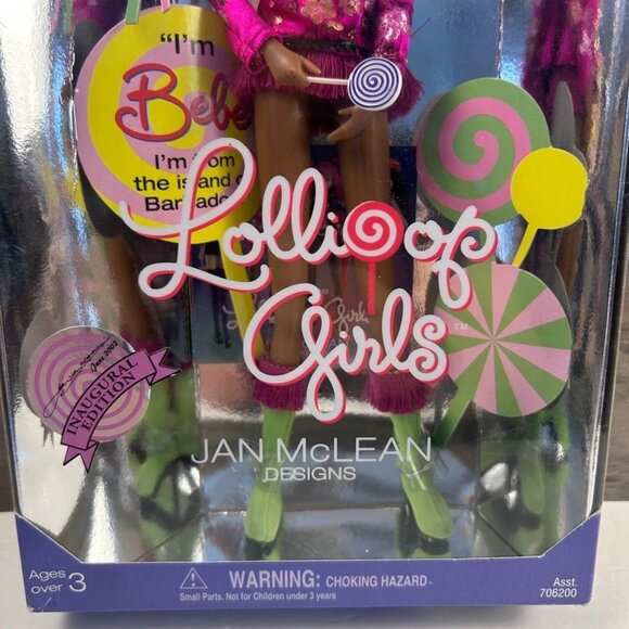 Lollipop Girls Bebe Barbados Doll 2003 Jan McLean Designs #706205 - New In Box - Picture 3 of 7